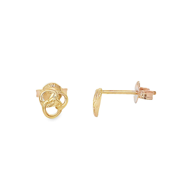 Cupid Stud Earrings 9kt Yellow Gold