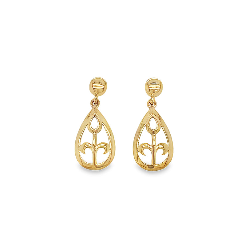 Aurora Drop Earring 9kt Yellow Gold