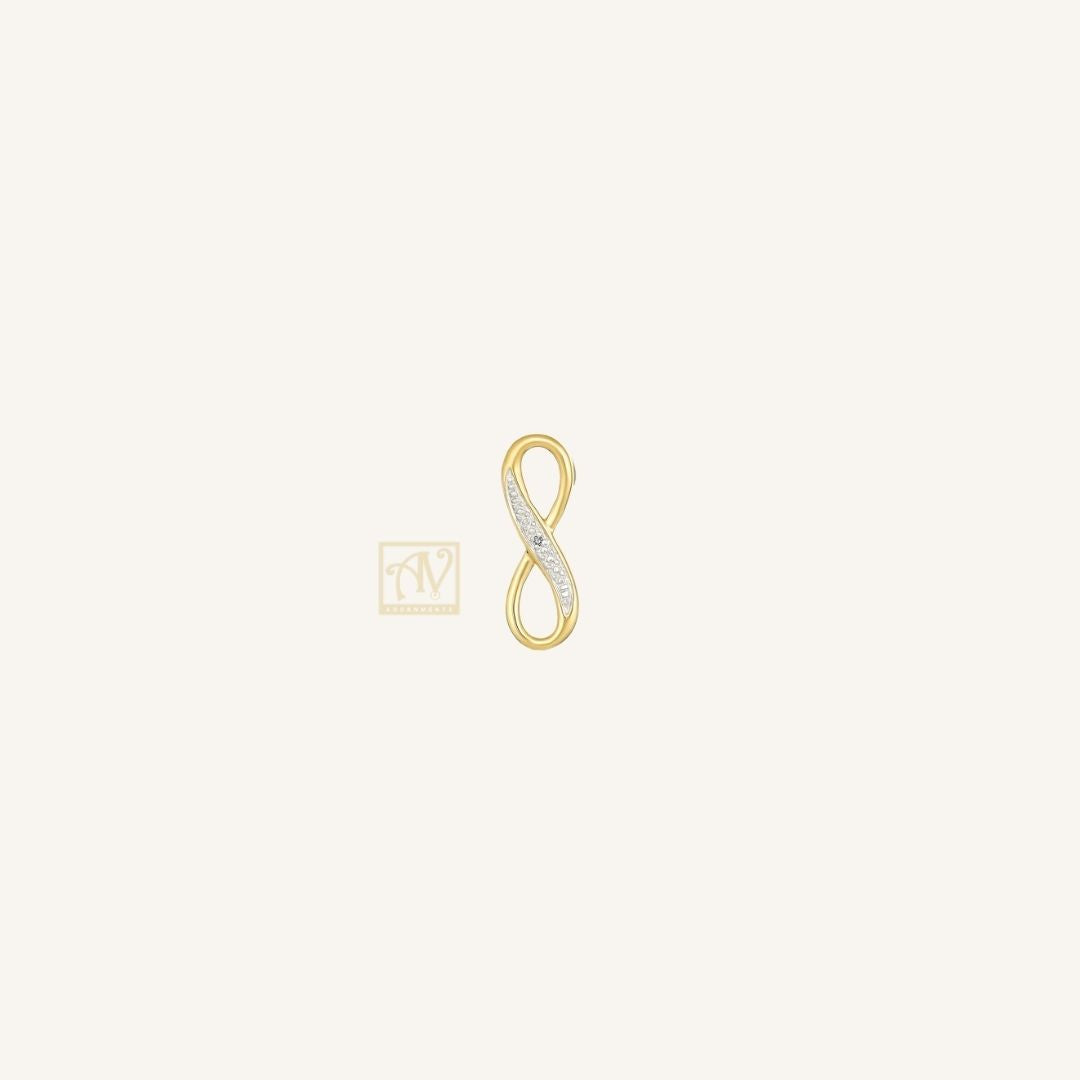 Lovelight Infinity Diamond Pendant 9kt Yellow Gold