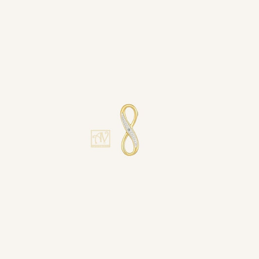Lovelight Infinity Diamond Pendant 9kt Yellow Gold