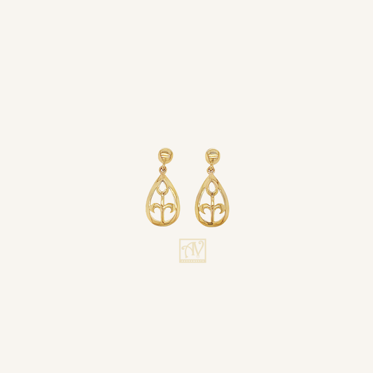 Aurora Drop Earring 9kt Yellow Gold