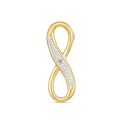 Lovelight Infinity Diamond Pendant 9kt Yellow Gold