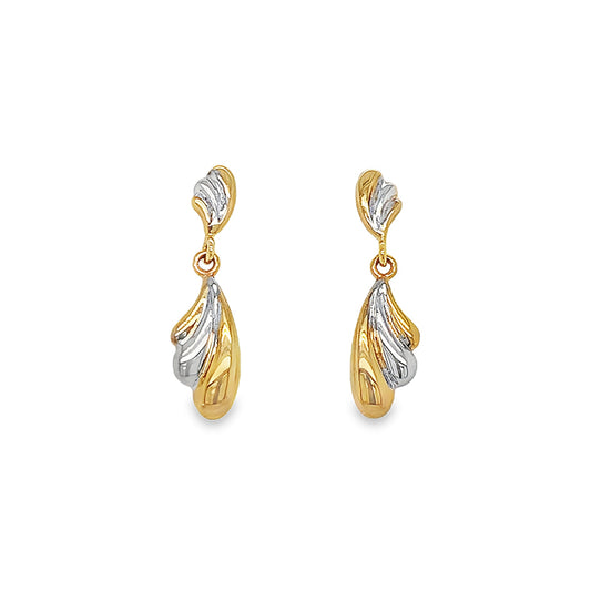 Sunlit Drop Earring 9kt Yellow Gold